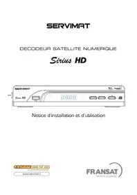Notice SERVIMAT SIRIUS HD (BISTV) Recepteur