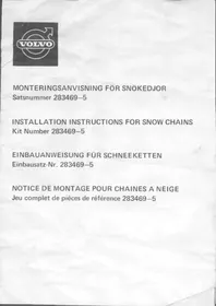 VOLVO 2834695 - Chaîne à neige