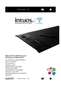 Notice WACOM INTUOS4 WIRELESS Tablette graphique
