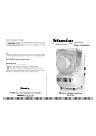 Notice SIMEO PC750 Machine à pâtes