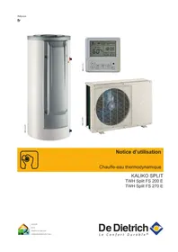 Notice DE DIETRICH TWH SPLIT FS 270 E Pompe à eau