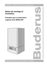 Notice BUDERUS LOGAMAX PLUS GB02224K Chaudière de chauffage central