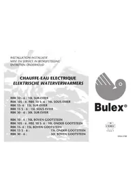 Notice BULEX RBK 15 6 Chaudière