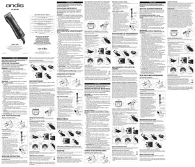 Notice Andis AGRV Animaux domestiques