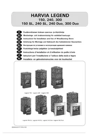 Notice HARVIA LEGEND 150 Koekenpan