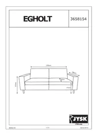 Notice JYSK EGHOLT Canape / sofa / banc
