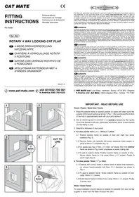 Notice Cat Mate 358W ROTARY 4 WAY Animaux domestiques