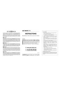 Notice Cat Mate 355W ELITE Animaux domestiques