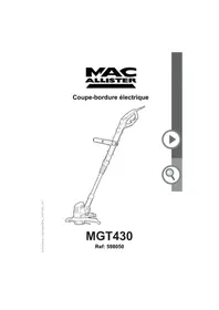 Notice MAC ALLISTER MGT430 Coupe-herbe