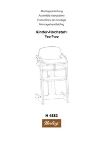 Notice Herlag TIPPTOPP H 4883 Chaise haute