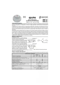 Notice Bentel 601PH Détecteur de fumée
