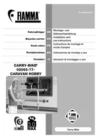 Notice Fiamma CARRYBIKE CARAVAN HOBBY Accessoire de vélo