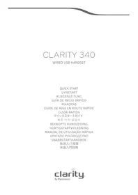 Notice PLANTRONICS CLARITY P340M Téléphone