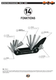 Notice SKS TOM 14 Accessoire de vélo