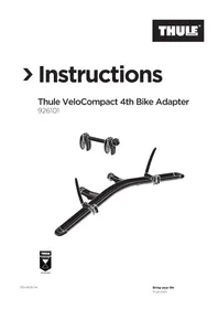 Notice THULE VELOCOMPACT 4TH BIKE ADAPTER 9261 Accessoire de vélo