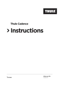 Notice THULE CADENCE REMORQUE A VELO