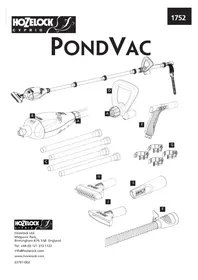 Notice HOZELOCK PONDVAC 1752 Пылесос