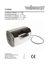 Notice VELLEMAN VTUSC6 Ultrasonic cleaner