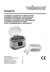Notice VELLEMAN VTUSCT2 Ultrasonic cleaner