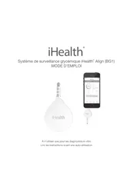 Notice IHEALTH ALIGN Glucomètre