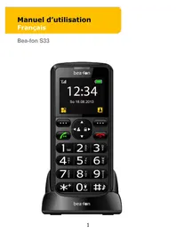 Notice Bea-fon S33 Téléphone mobile