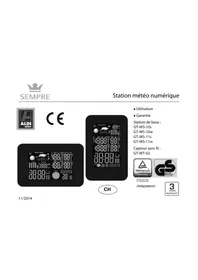 Notice Sempre GTWS11S Station Météo