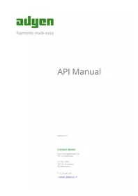 Notice Adyen API INTEGRATION Terminal de paiement