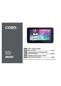 Notice COBY MID7055 Tableta