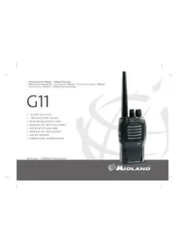 Notice MIDLAND G11S Walkietalkies