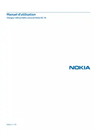 Notice NOKIA DC19 Chargeur téléphone portable