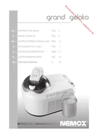 Notice NEMOX GELATO GRAND Machine à glace