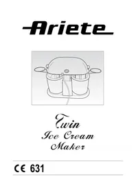 Notice ARIETE TWIN ICE CREAM MAKER 631 Eismaschine