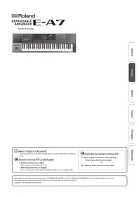 Notice ROLAND EA7 Synthétiseur