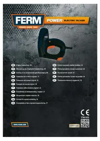 Notice Ferm ETM1003 Agrafeuse