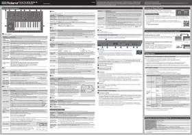 Notice ROLAND SYSTEM1 Synthétiseur