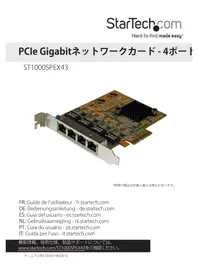 Notice StarTech.com ST1000SPEX43 ネットワークカード / アダプター