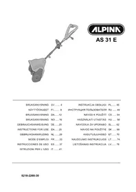 Notice ALPINA AS 31 E Snow blower