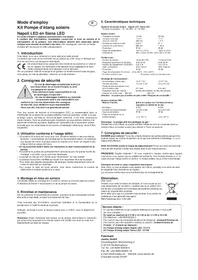 Notice Esotec NAPOLI Pompe à eau