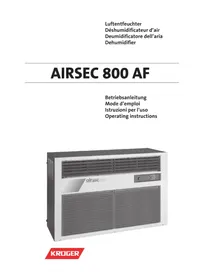Notice Krüger AIRSEC 800 AF Umidificatore