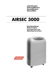 Notice Krüger AIRSEC 3000 Umidificatore