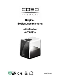 Notice CASO AIRVITAL PRO Umidificatore