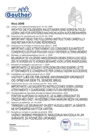 Notice Geuther NICO Chaise haute