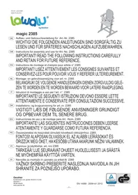 Notice Geuther MAGIC Chaise haute