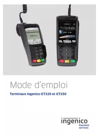Notice Ingenico ICT220 Terminal de paiement