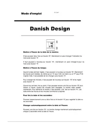 Notice Danish Design Q641 Montre