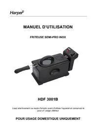 Notice HARPER HDF3001B Friteuse