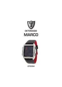 Notice Detomaso MARCO DT2004 Orologio