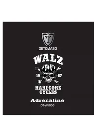 Notice Detomaso ADRENALINE DTW1003 Montre