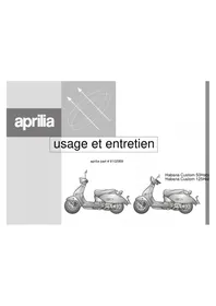 Notice APRILIA HABANA 125 (1999) Scooter