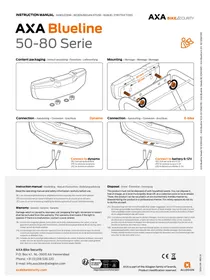 Notice AXA BLUELINE 50 Lampe vélo